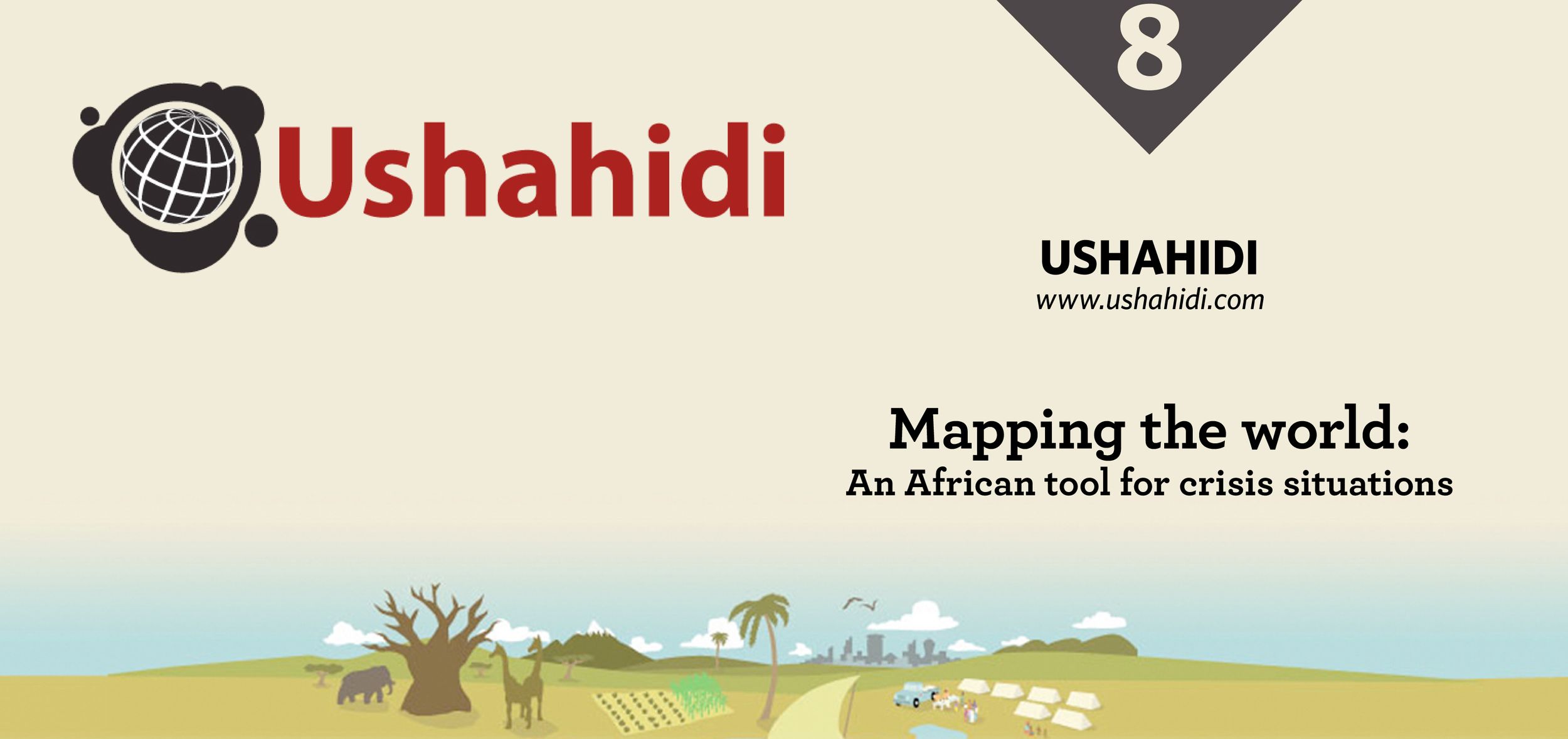 Un cittadino invia una segnalazione con lo smartphone, come avviene sulla piattaforma Ushahidi