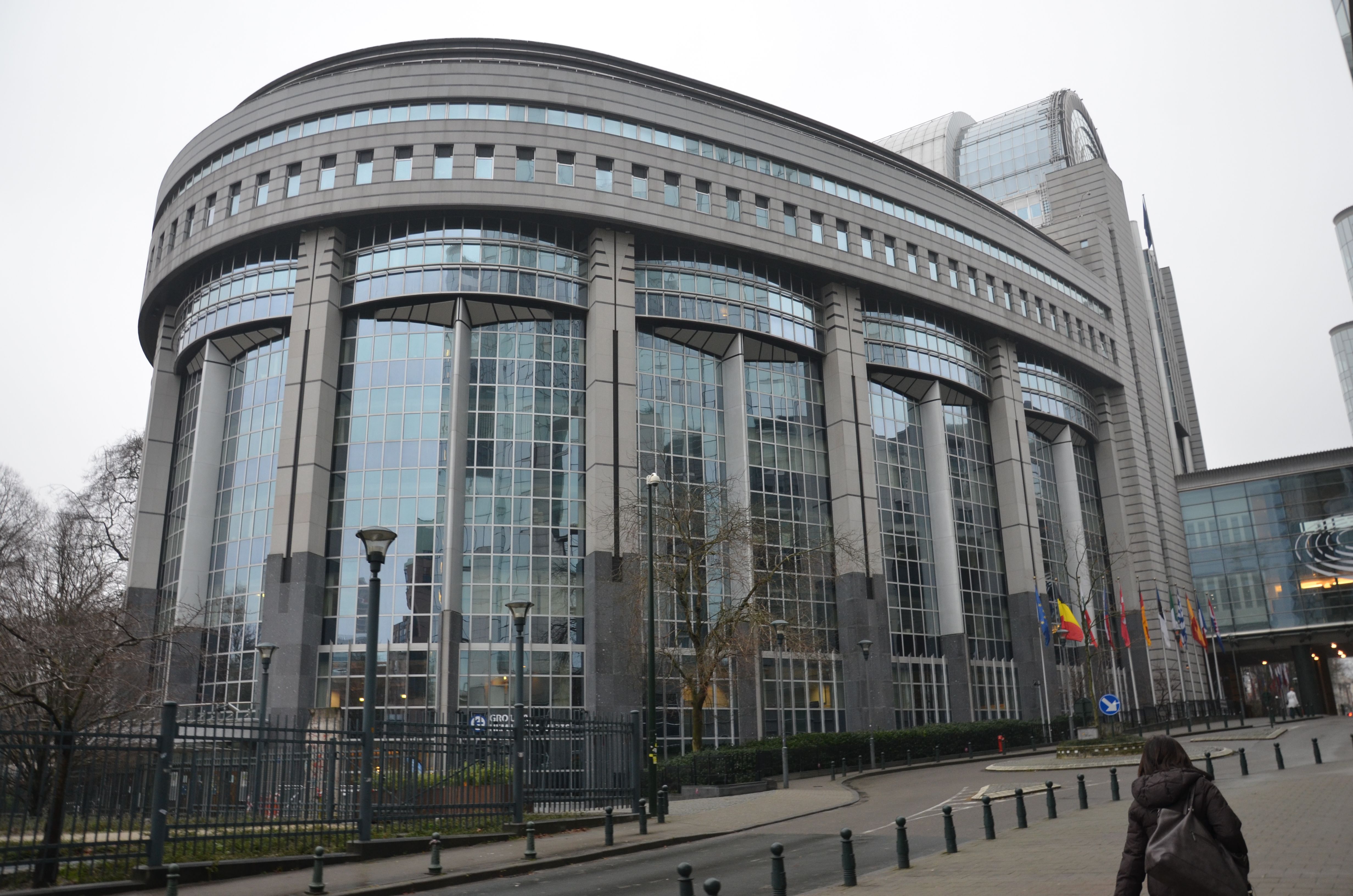 Edificio del Parlamento Europeo a Bruxelles