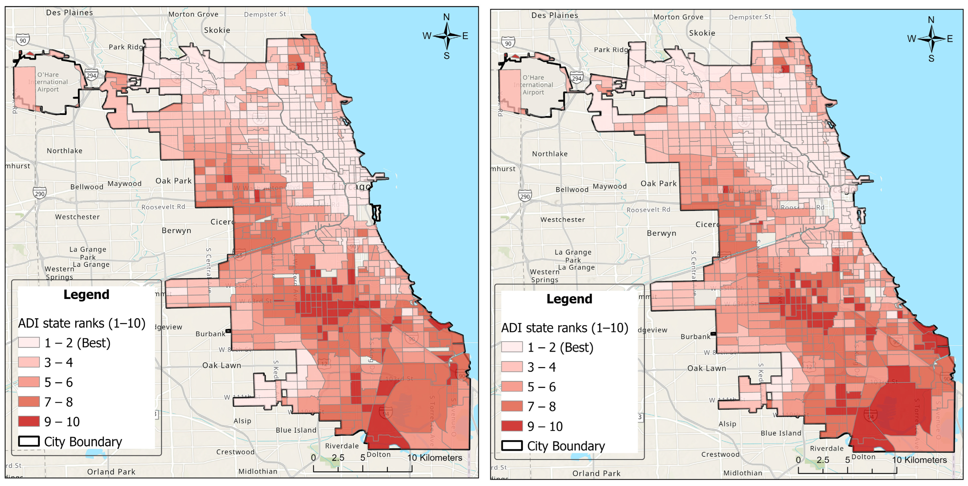 Dati su uno schermo, a rappresentare la mappa pubblica dei crimini di chicagocrime.org