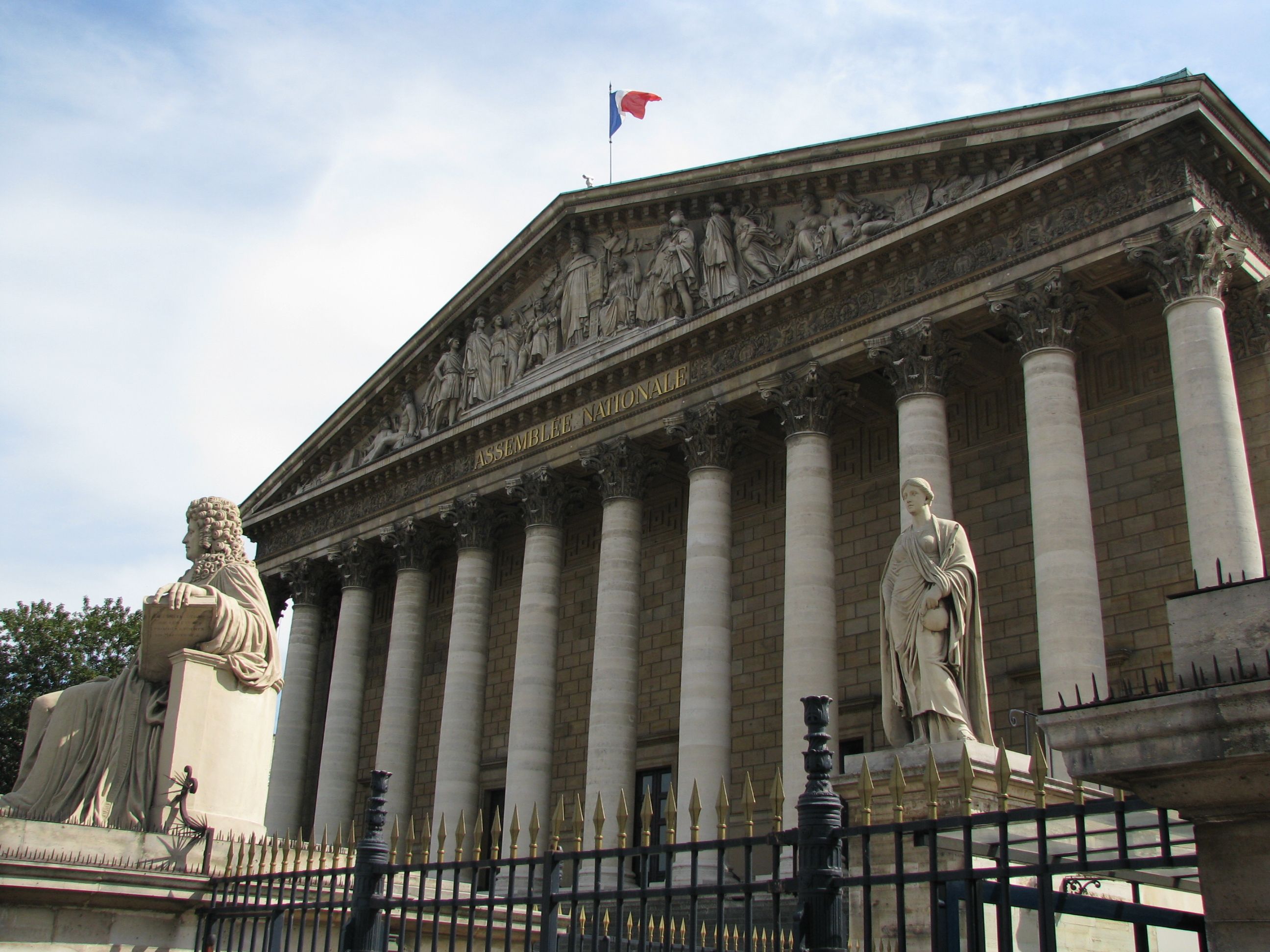 Palais Bourbon a Parigi, sede dell'Assemblée Nationale francese