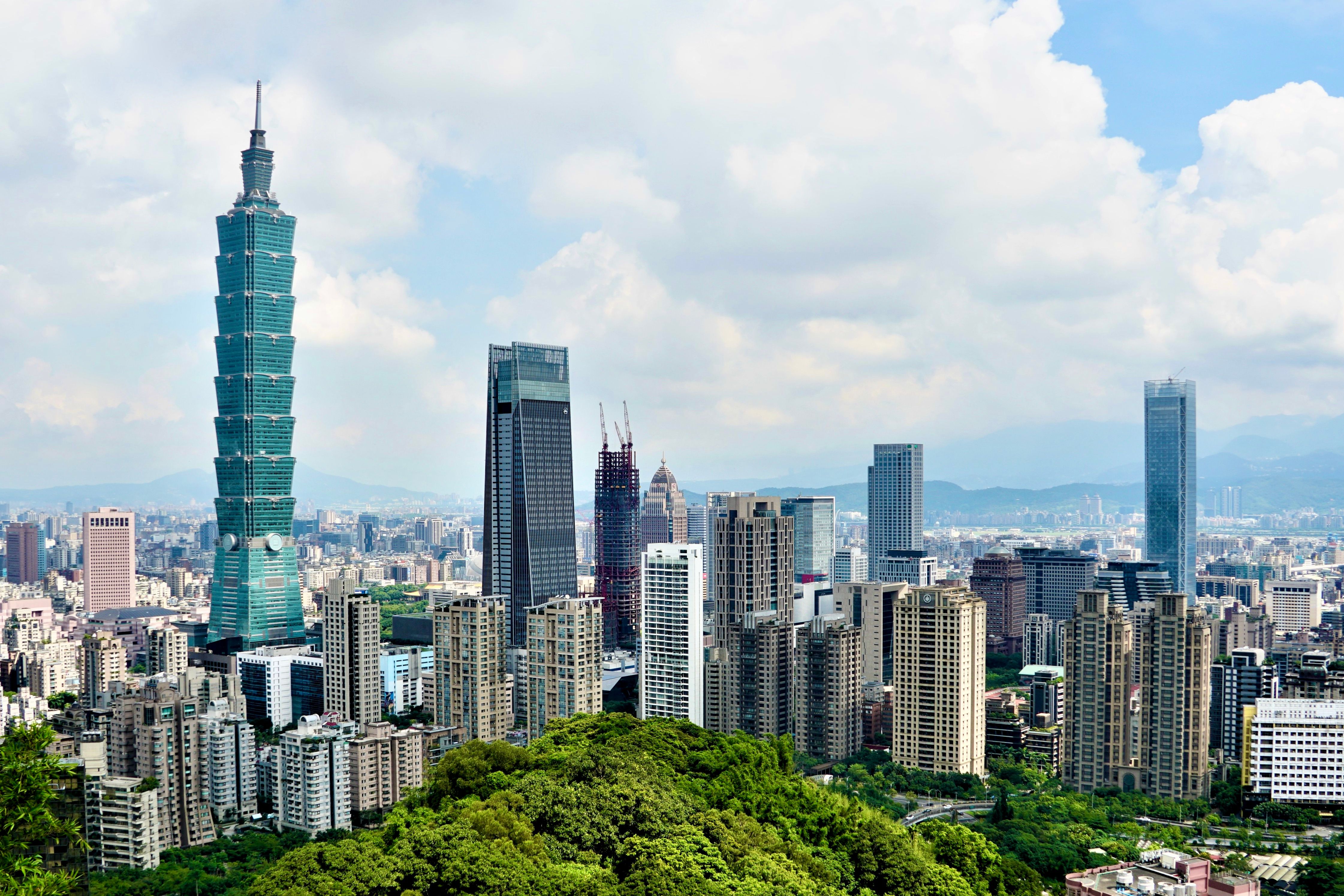 Skyline di Taipei, Taiwan, dove è nata la piattaforma vTaiwan