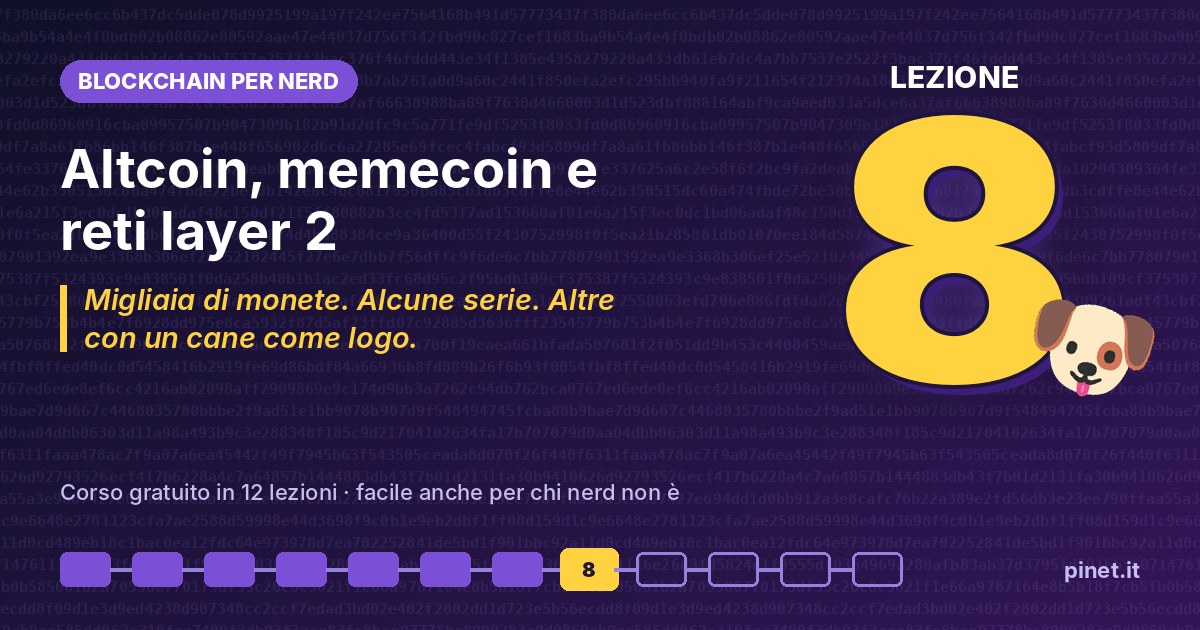 Blockchain per nerd, copertina della lezione 8