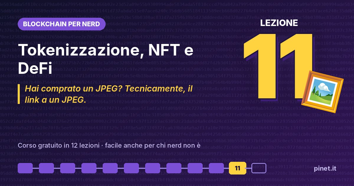 Blockchain per nerd, copertina della lezione 11