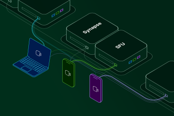 Illustrazione ufficiale di Element sulle videochiamate cifrate MatrixRTC tra server Matrix diversi